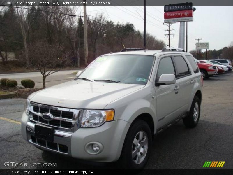 Light Sage Metallic / Charcoal 2008 Ford Escape Limited 4WD