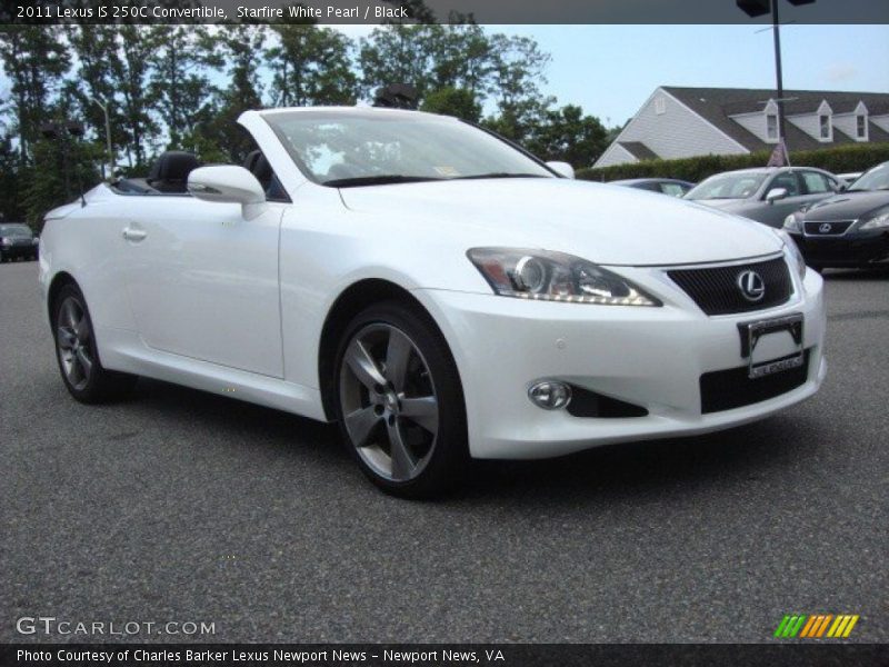 Starfire White Pearl / Black 2011 Lexus IS 250C Convertible