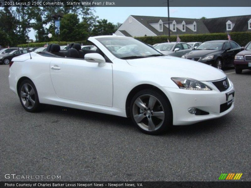 Starfire White Pearl / Black 2011 Lexus IS 250C Convertible