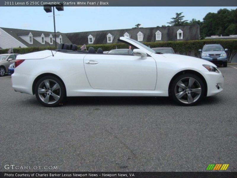 Starfire White Pearl / Black 2011 Lexus IS 250C Convertible