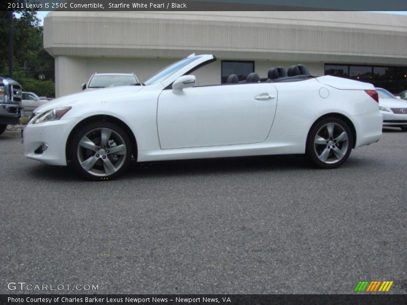 Starfire White Pearl / Black 2011 Lexus IS 250C Convertible