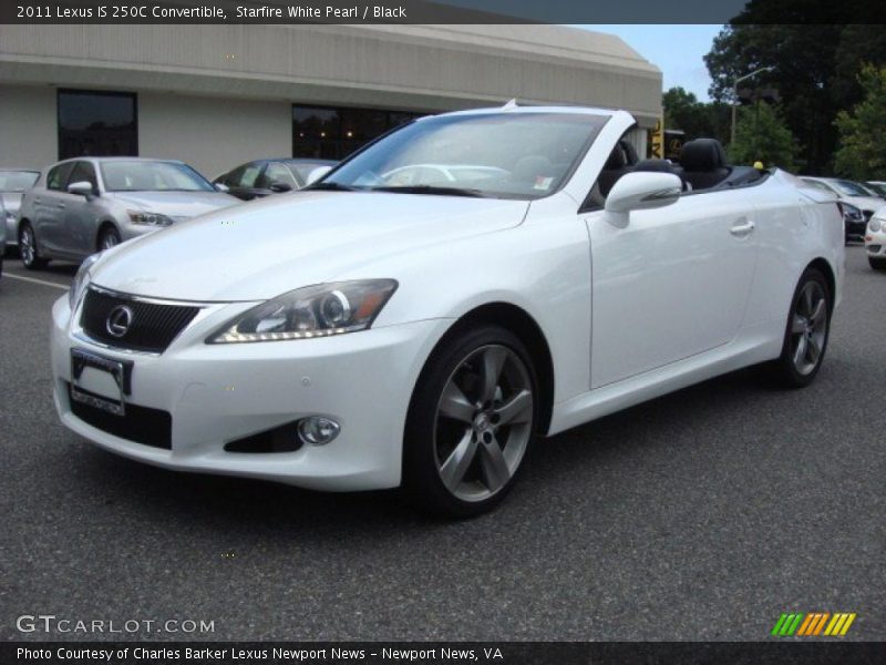Starfire White Pearl / Black 2011 Lexus IS 250C Convertible