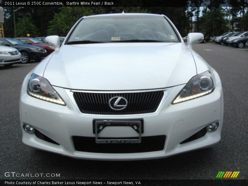 Starfire White Pearl / Black 2011 Lexus IS 250C Convertible
