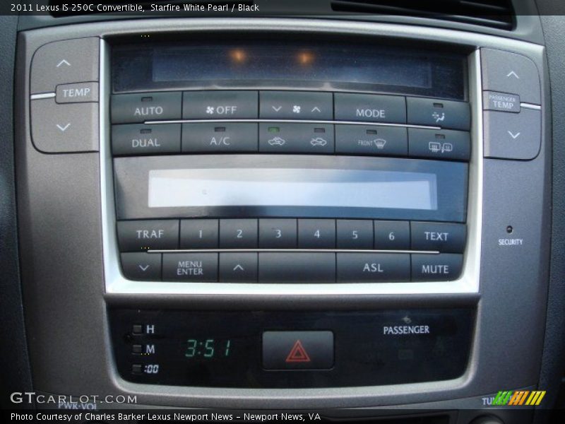 Starfire White Pearl / Black 2011 Lexus IS 250C Convertible