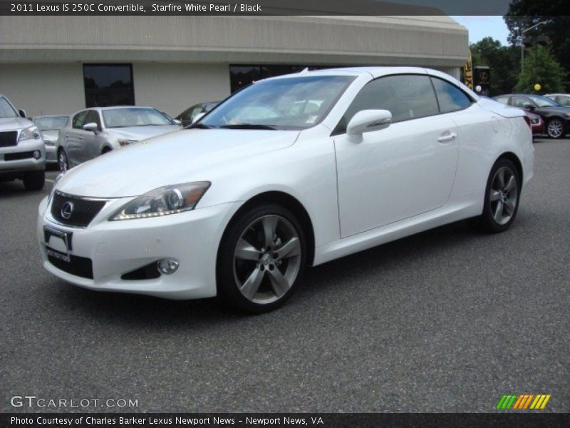 Starfire White Pearl / Black 2011 Lexus IS 250C Convertible