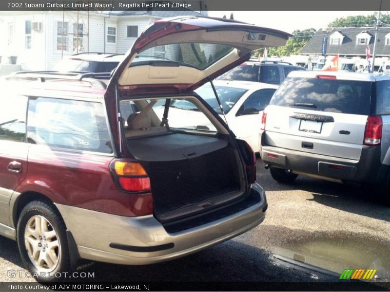 Regatta Red Pearl / Beige 2002 Subaru Outback Limited Wagon
