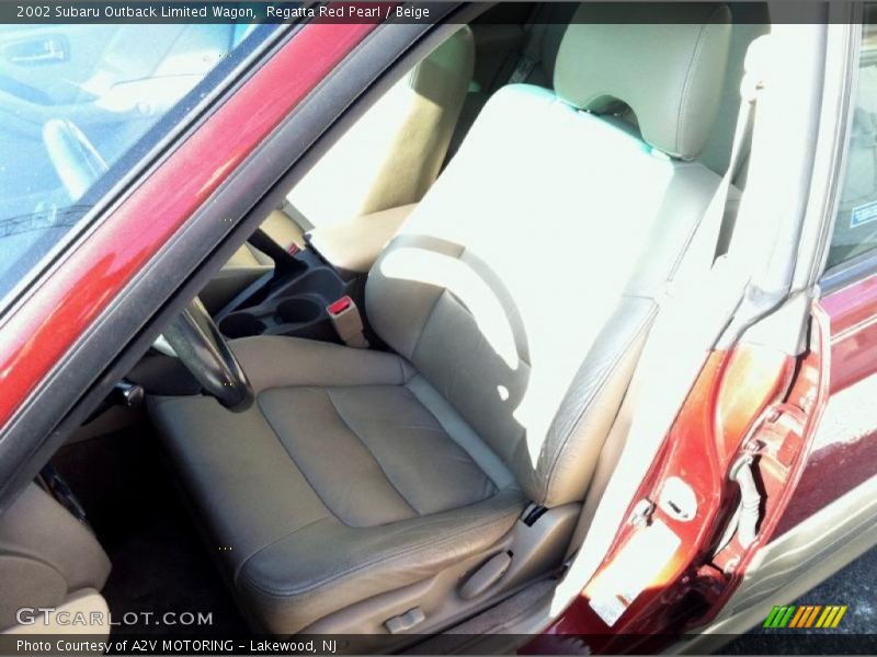 Regatta Red Pearl / Beige 2002 Subaru Outback Limited Wagon