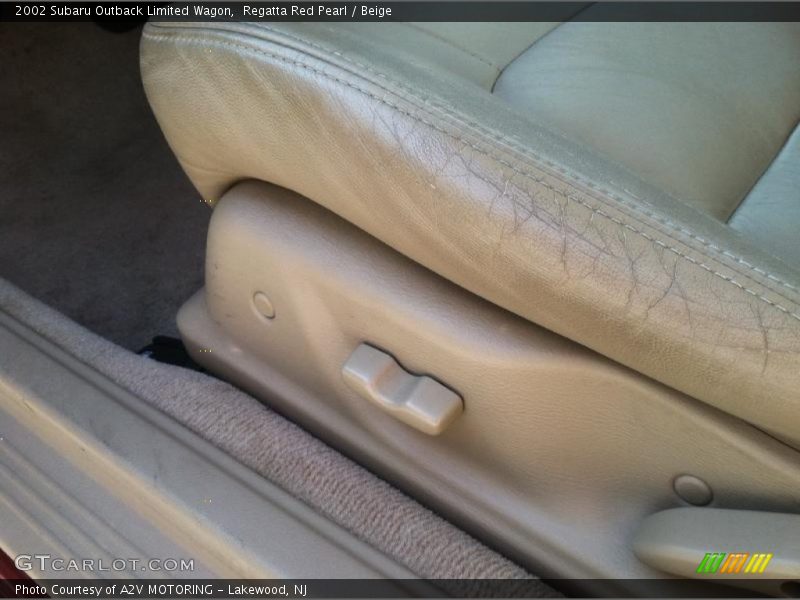 Regatta Red Pearl / Beige 2002 Subaru Outback Limited Wagon