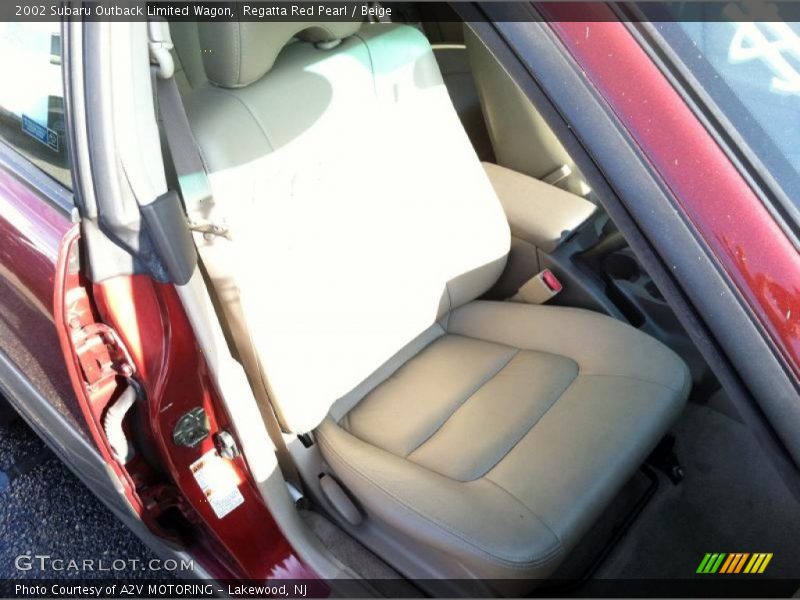 Regatta Red Pearl / Beige 2002 Subaru Outback Limited Wagon