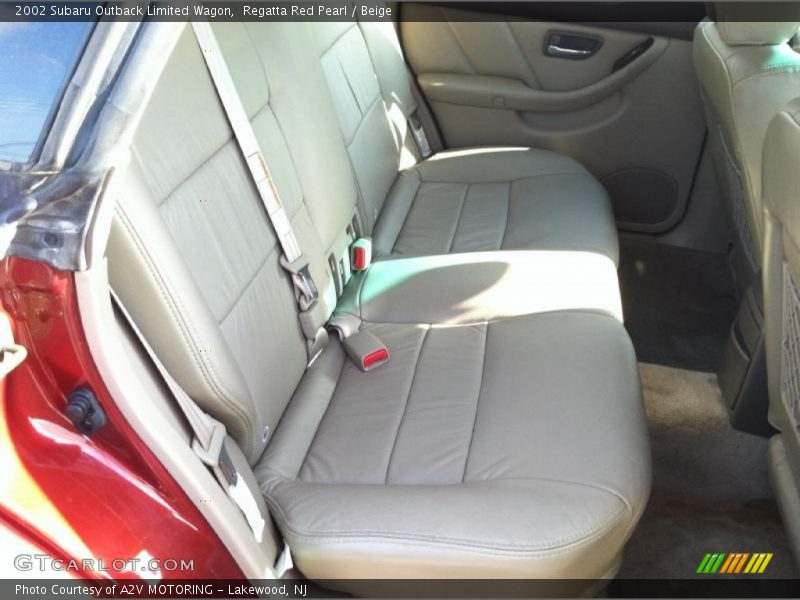 Regatta Red Pearl / Beige 2002 Subaru Outback Limited Wagon