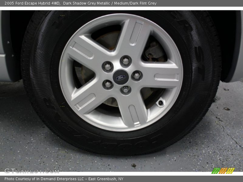 Dark Shadow Grey Metallic / Medium/Dark Flint Grey 2005 Ford Escape Hybrid 4WD