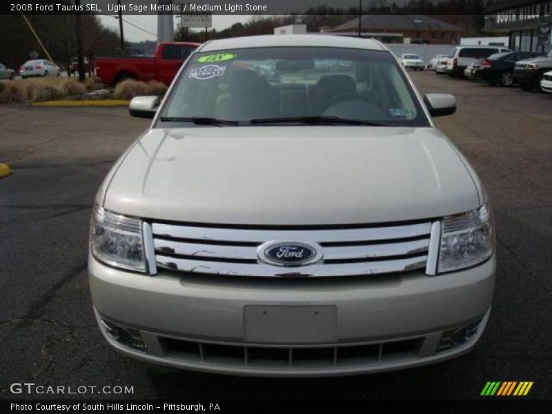 Light Sage Metallic / Medium Light Stone 2008 Ford Taurus SEL