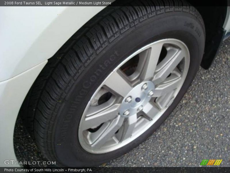 Light Sage Metallic / Medium Light Stone 2008 Ford Taurus SEL