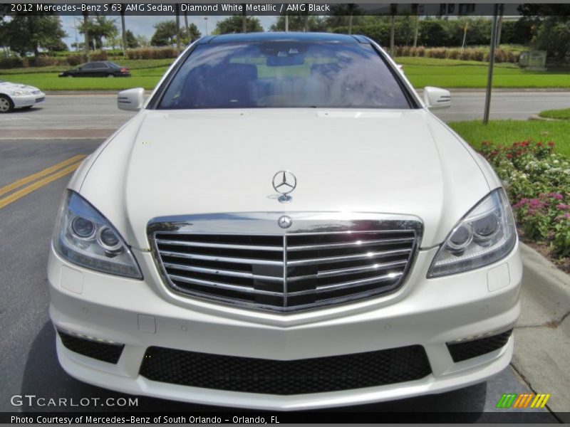 Diamond White Metallic / AMG Black 2012 Mercedes-Benz S 63 AMG Sedan
