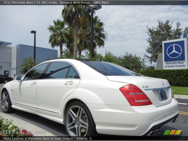 Diamond White Metallic / AMG Black 2012 Mercedes-Benz S 63 AMG Sedan