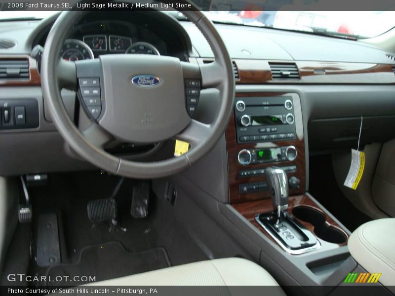 Light Sage Metallic / Medium Light Stone 2008 Ford Taurus SEL