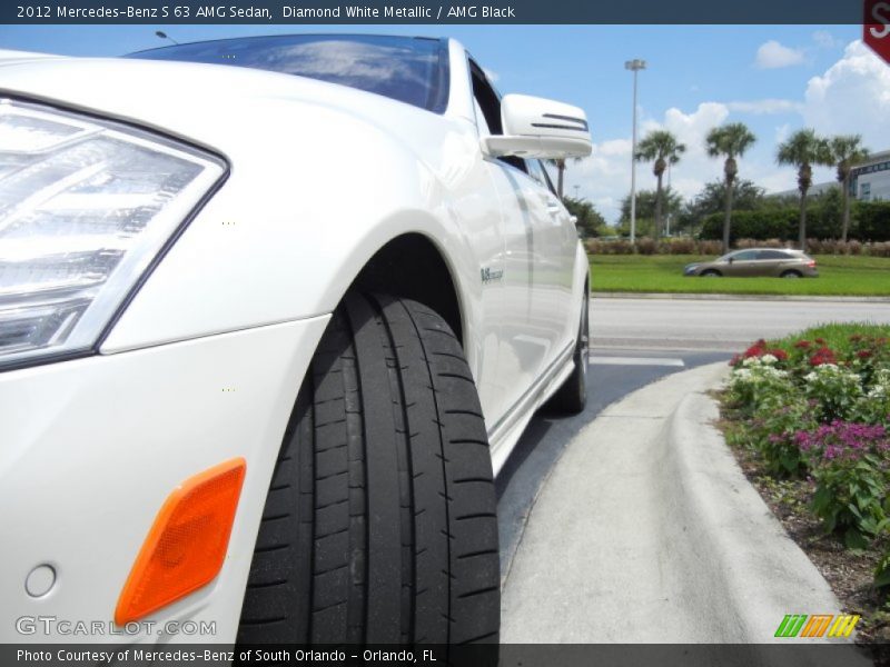 Diamond White Metallic / AMG Black 2012 Mercedes-Benz S 63 AMG Sedan