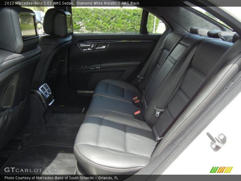 Rear Seat of 2012 S 63 AMG Sedan