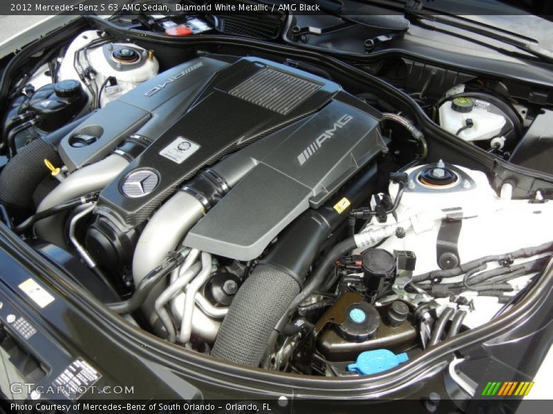  2012 S 63 AMG Sedan Engine - 5.5 Liter AMG Biturbo DOHC 32-Valve VVT V8