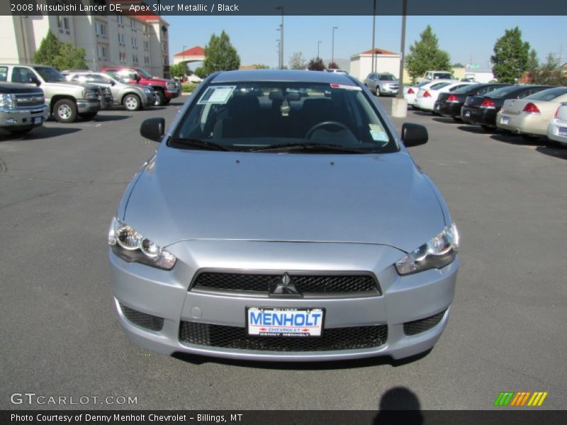 Apex Silver Metallic / Black 2008 Mitsubishi Lancer DE