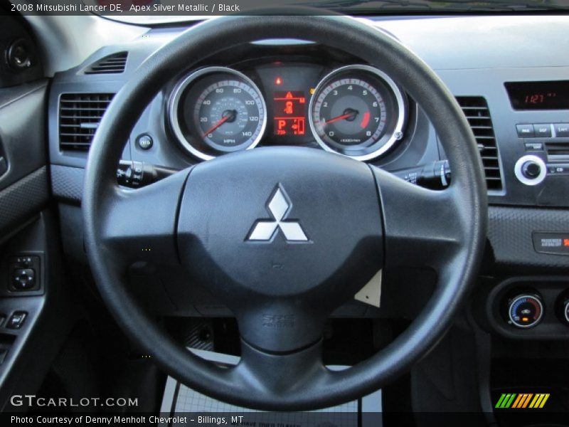 Apex Silver Metallic / Black 2008 Mitsubishi Lancer DE