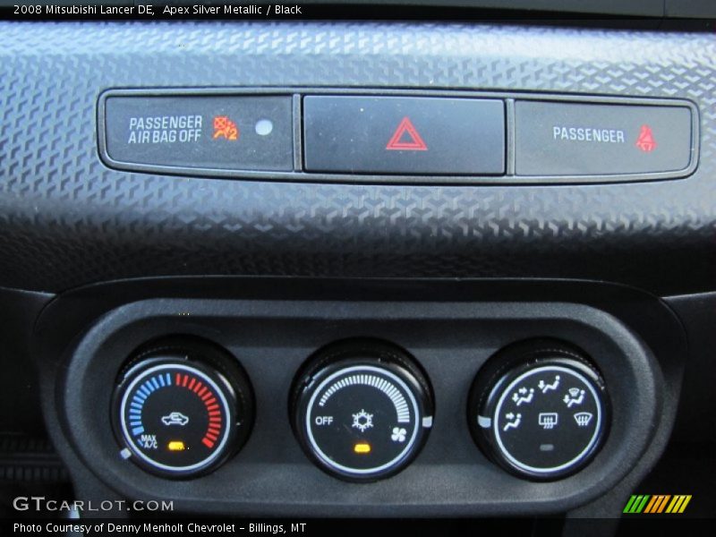 Apex Silver Metallic / Black 2008 Mitsubishi Lancer DE