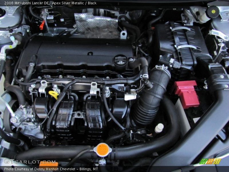 Apex Silver Metallic / Black 2008 Mitsubishi Lancer DE