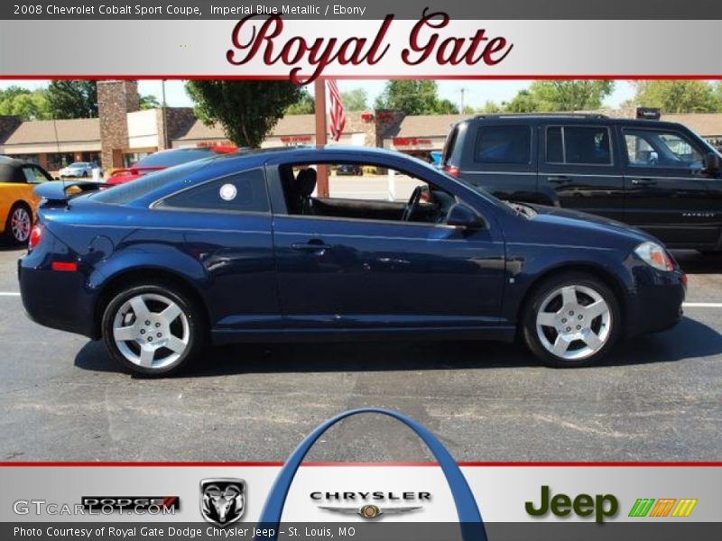 Imperial Blue Metallic / Ebony 2008 Chevrolet Cobalt Sport Coupe