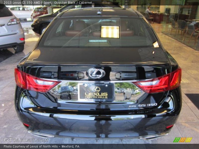Obsidian Black / Cabernet 2013 Lexus GS 350 AWD F Sport