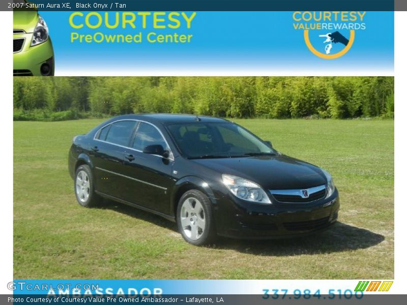 Black Onyx / Tan 2007 Saturn Aura XE