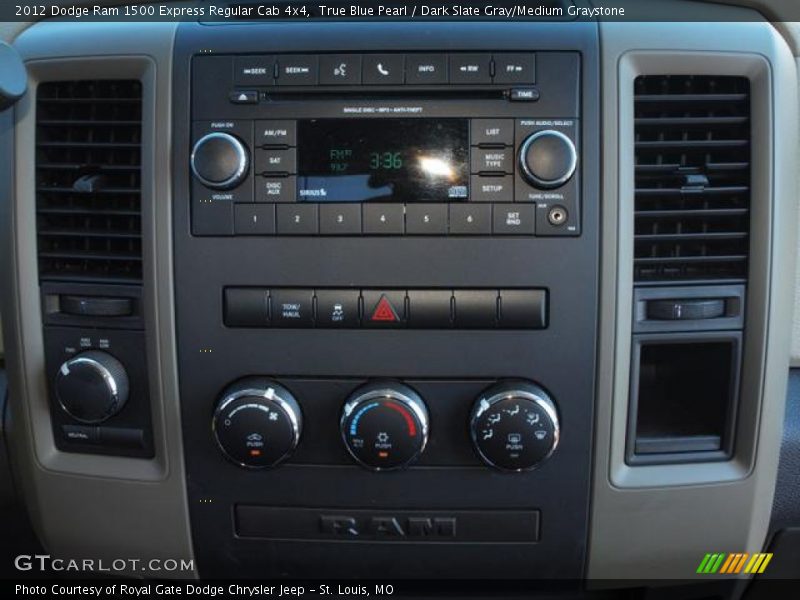 True Blue Pearl / Dark Slate Gray/Medium Graystone 2012 Dodge Ram 1500 Express Regular Cab 4x4
