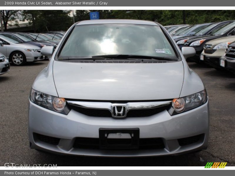Alabaster Silver Metallic / Gray 2009 Honda Civic LX Sedan