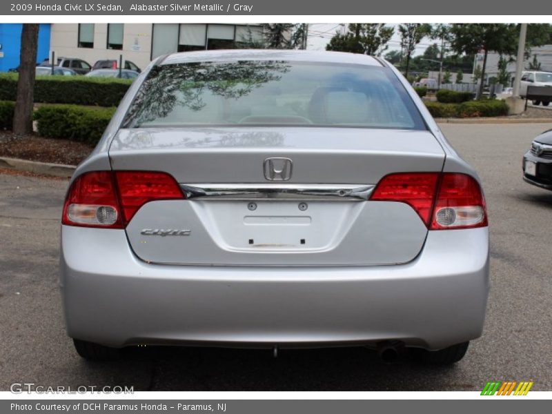 Alabaster Silver Metallic / Gray 2009 Honda Civic LX Sedan