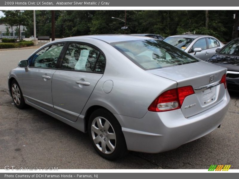 Alabaster Silver Metallic / Gray 2009 Honda Civic LX Sedan
