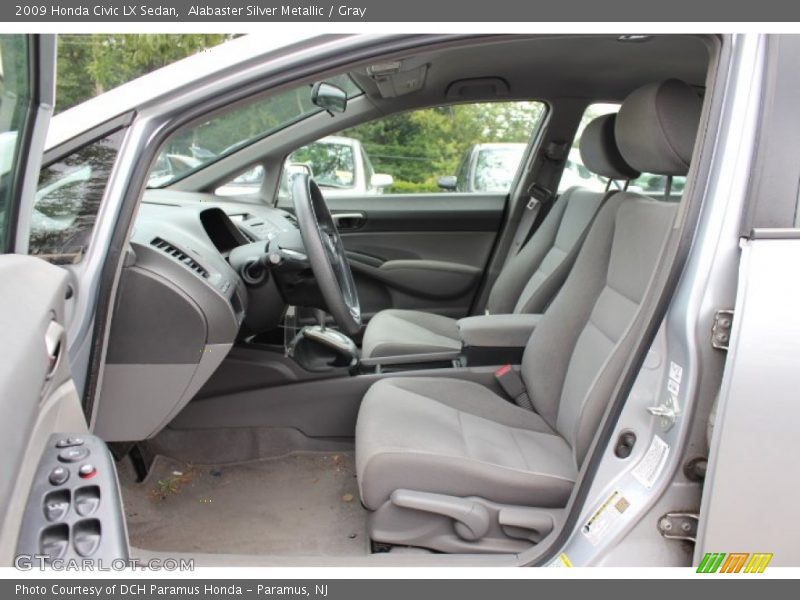 Alabaster Silver Metallic / Gray 2009 Honda Civic LX Sedan