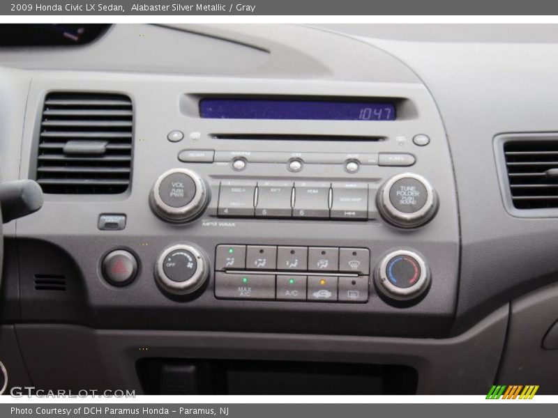 Alabaster Silver Metallic / Gray 2009 Honda Civic LX Sedan