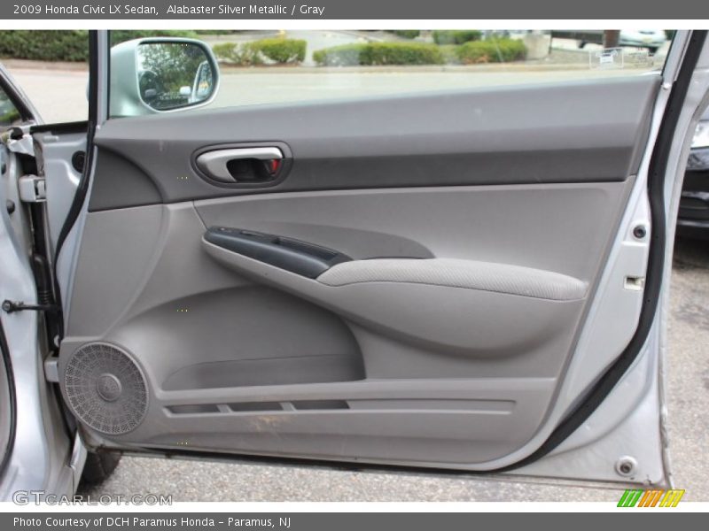 Alabaster Silver Metallic / Gray 2009 Honda Civic LX Sedan
