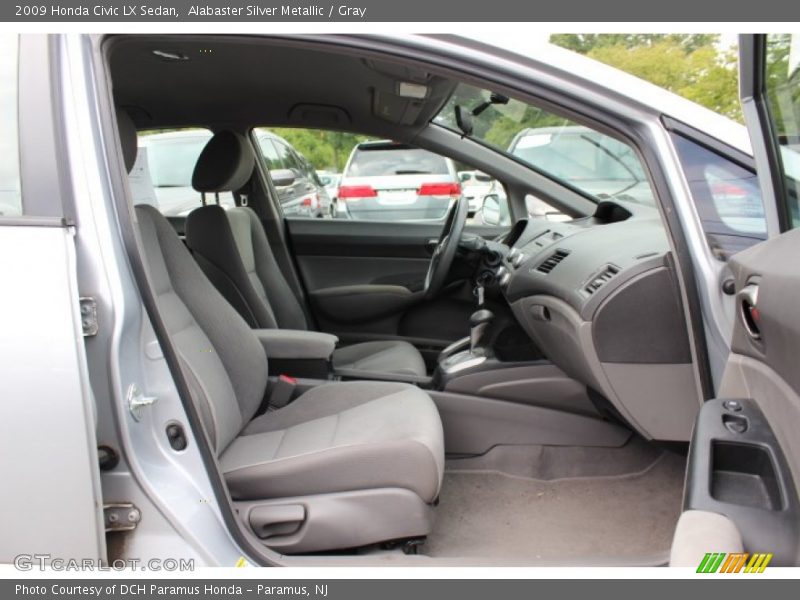 Alabaster Silver Metallic / Gray 2009 Honda Civic LX Sedan