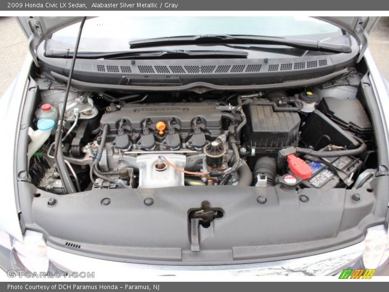 Alabaster Silver Metallic / Gray 2009 Honda Civic LX Sedan