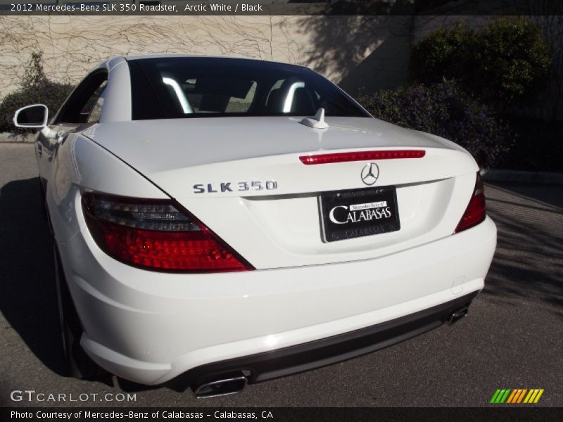 Arctic White / Black 2012 Mercedes-Benz SLK 350 Roadster