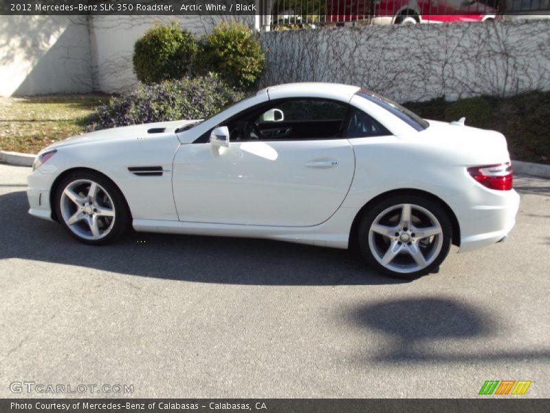 Arctic White / Black 2012 Mercedes-Benz SLK 350 Roadster