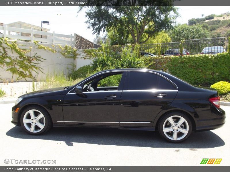 Black / Black 2010 Mercedes-Benz C 300 Sport