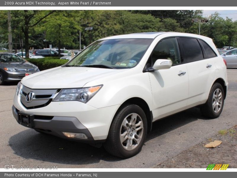 Aspen White Pearl / Parchment 2009 Acura MDX Technology