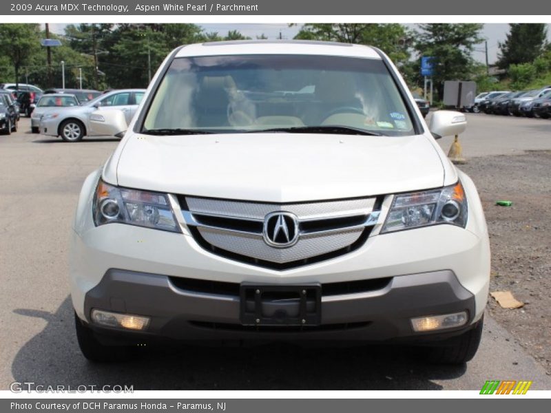 Aspen White Pearl / Parchment 2009 Acura MDX Technology