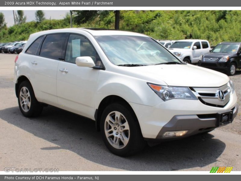 Aspen White Pearl / Parchment 2009 Acura MDX Technology