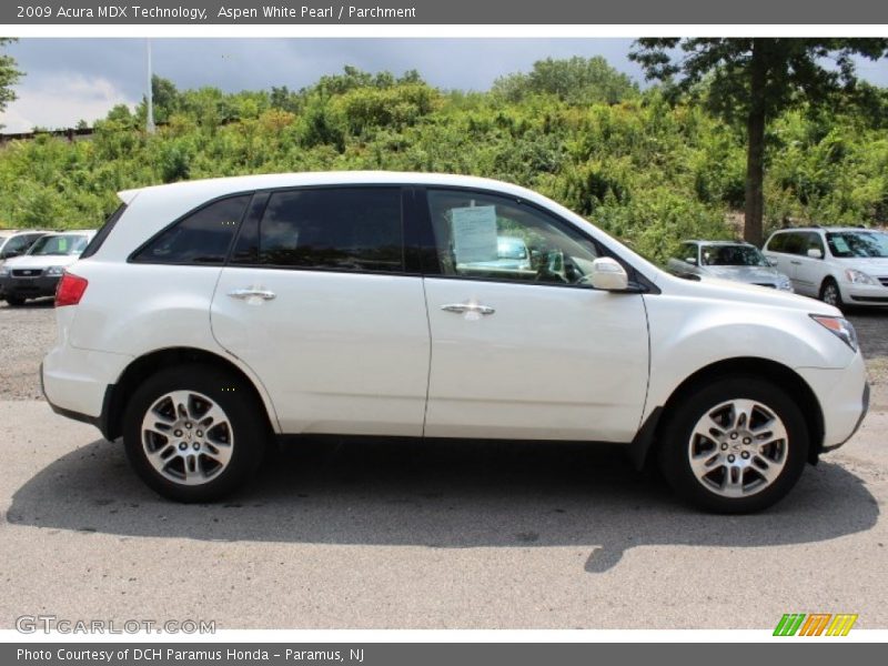 Aspen White Pearl / Parchment 2009 Acura MDX Technology