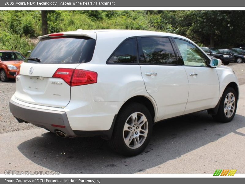 Aspen White Pearl / Parchment 2009 Acura MDX Technology