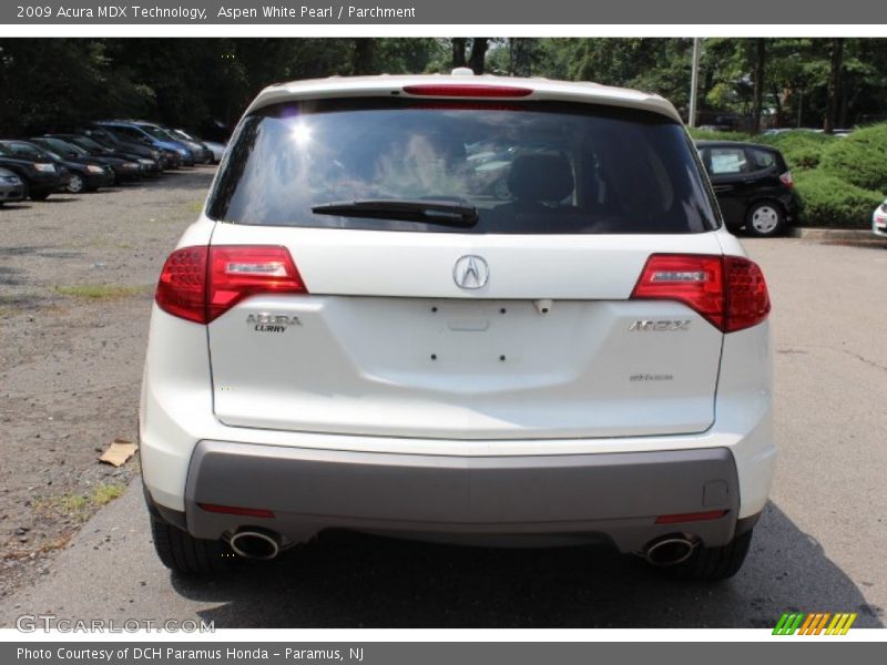 Aspen White Pearl / Parchment 2009 Acura MDX Technology