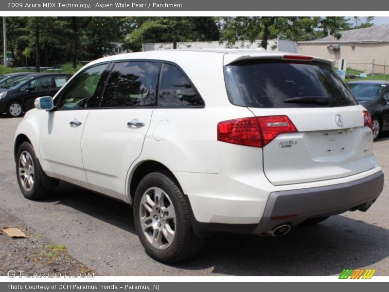 Aspen White Pearl / Parchment 2009 Acura MDX Technology
