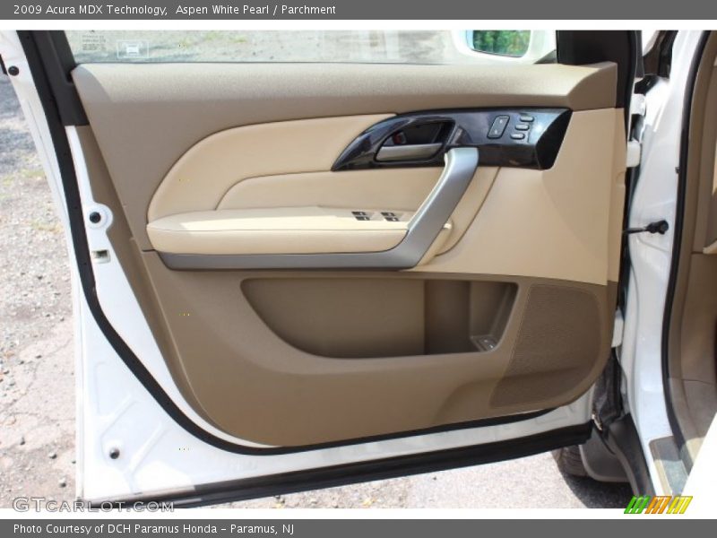Aspen White Pearl / Parchment 2009 Acura MDX Technology